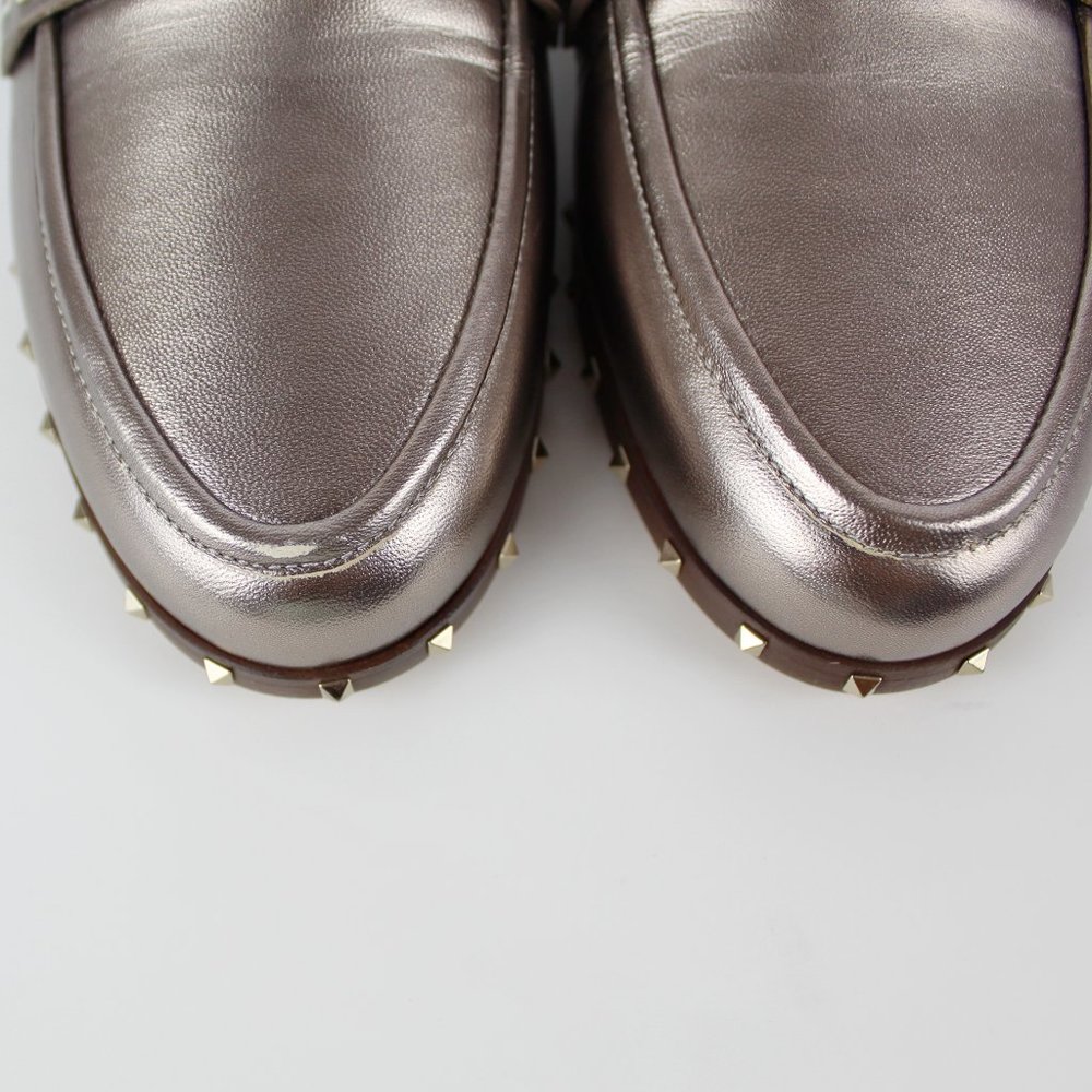 NEW VALENTINO GARAVANI Soul Rockstud Leather Flat/ Mule, EU 36.5 - Picture 7 of 16